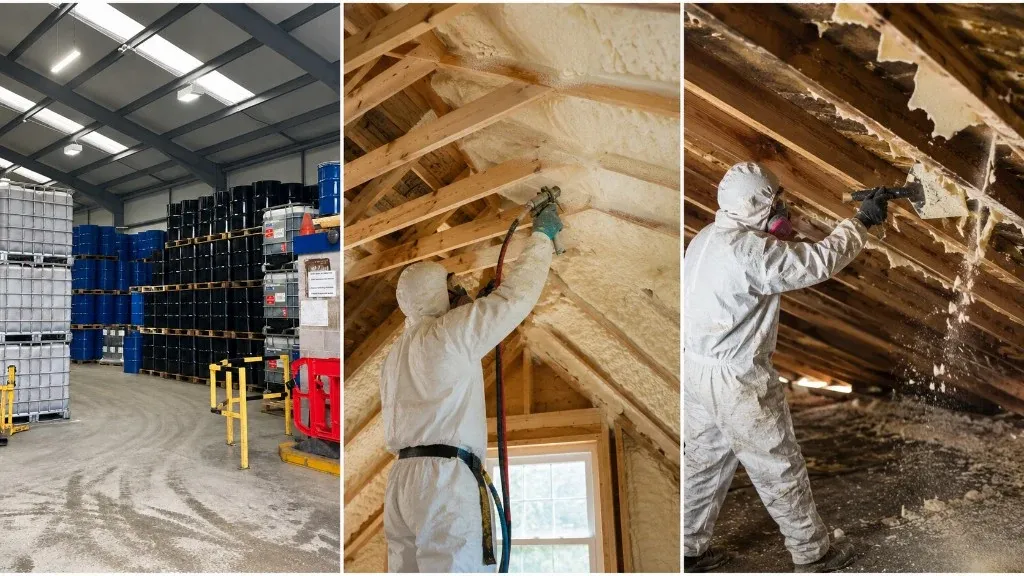 LogicFoam supply, install and spray foam removal services